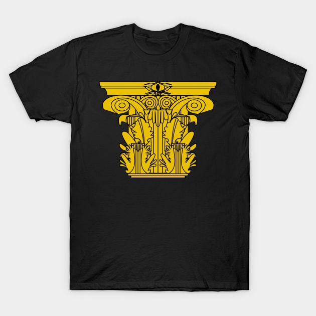 Golden corinthian-grenadian capital T-Shirt by PabloDeChenez